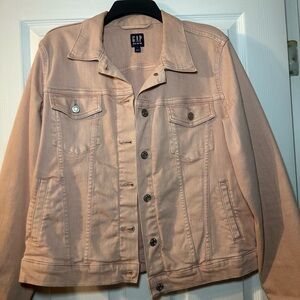 GAP womens Mauve Pink denim jacket large